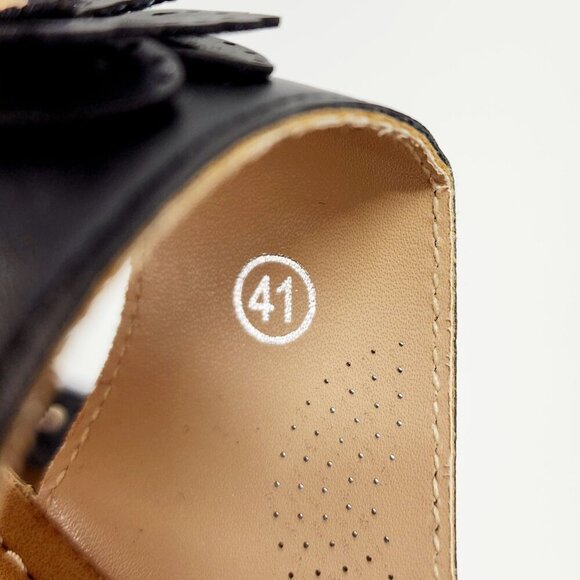 Orthopedic Wedge Sandals Women Comfortable Dressy Summer Women black Size 10.5 - Picture 2 of 14